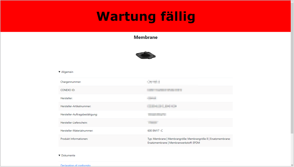 Maintenance Checker: Wartung fällig (Screenshot)